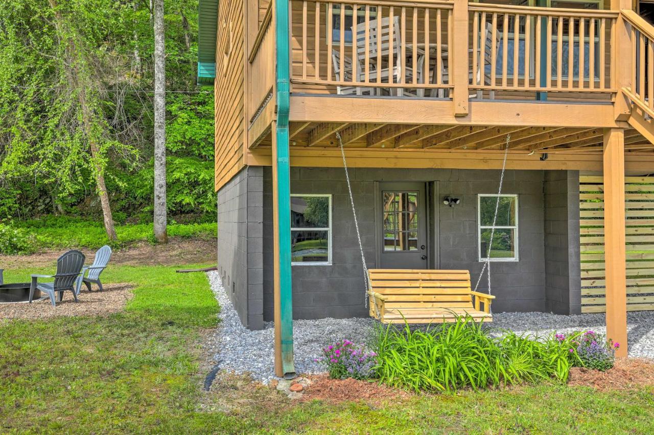 Villa Cozy Riverfront Cabin With Fire Pit Fish And Explore! à Murphy Extérieur photo