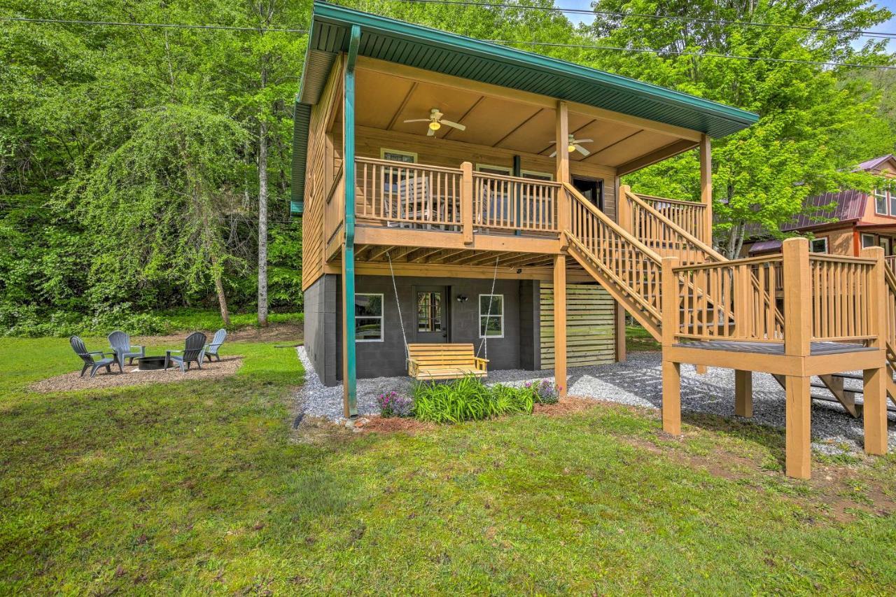 Villa Cozy Riverfront Cabin With Fire Pit Fish And Explore! à Murphy Extérieur photo